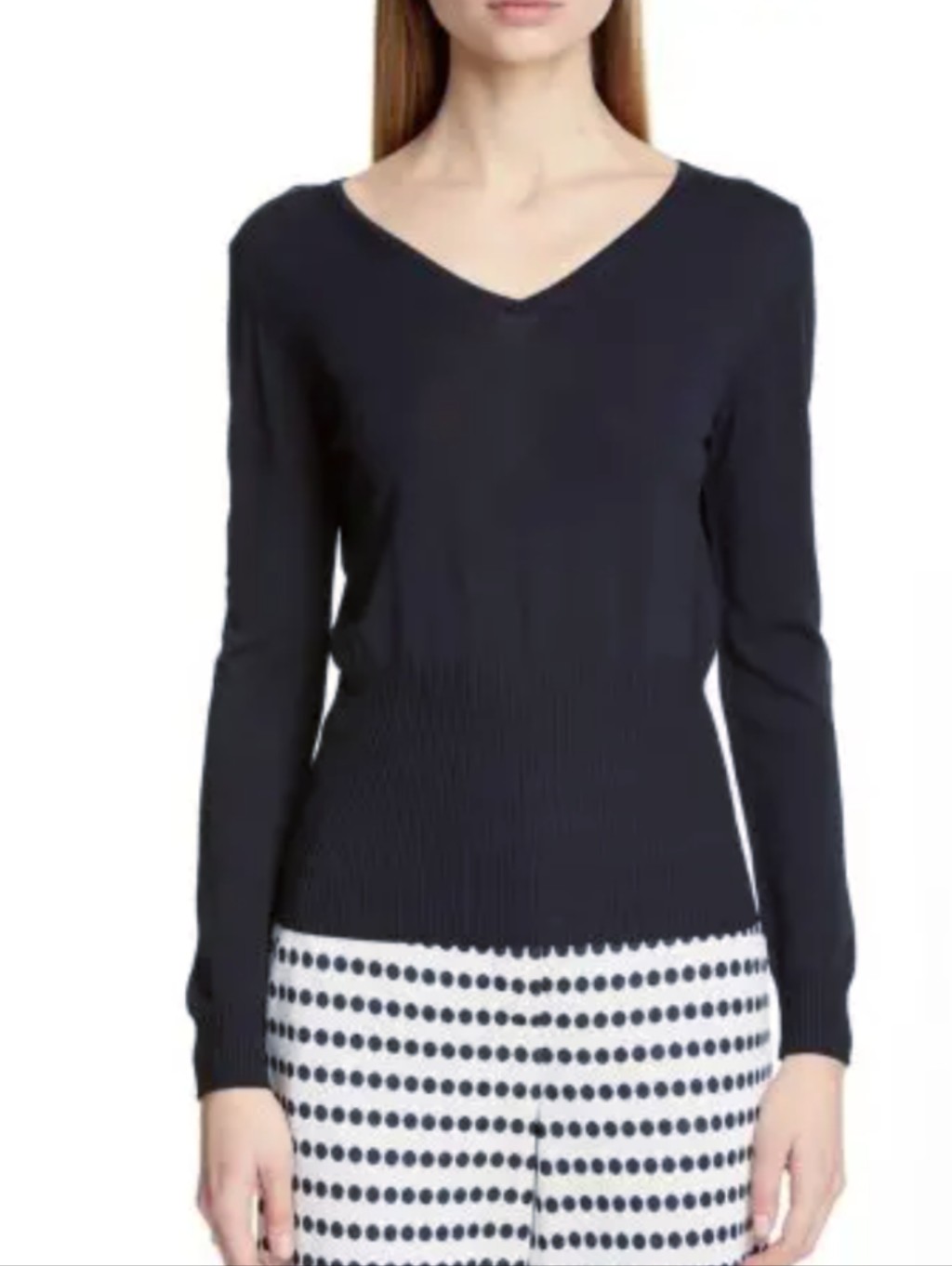 Maxmara Moda Ribbed Waist Sweater